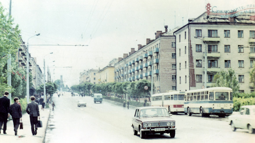Брянск, проспект Ленина. предположительно 1970-е годы.