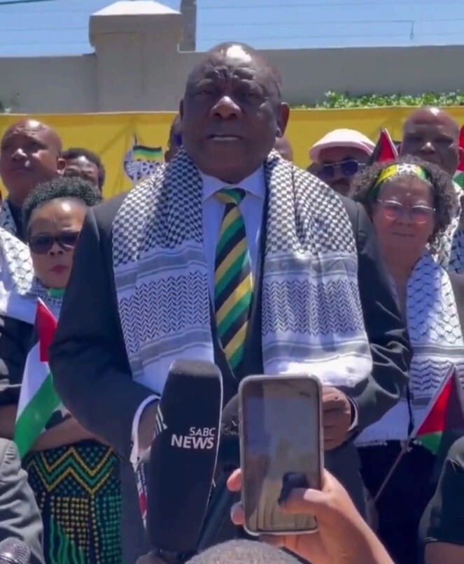 Президент ЮАР Сирил Рамафоса заявил о солидарности страны с народом Палестины