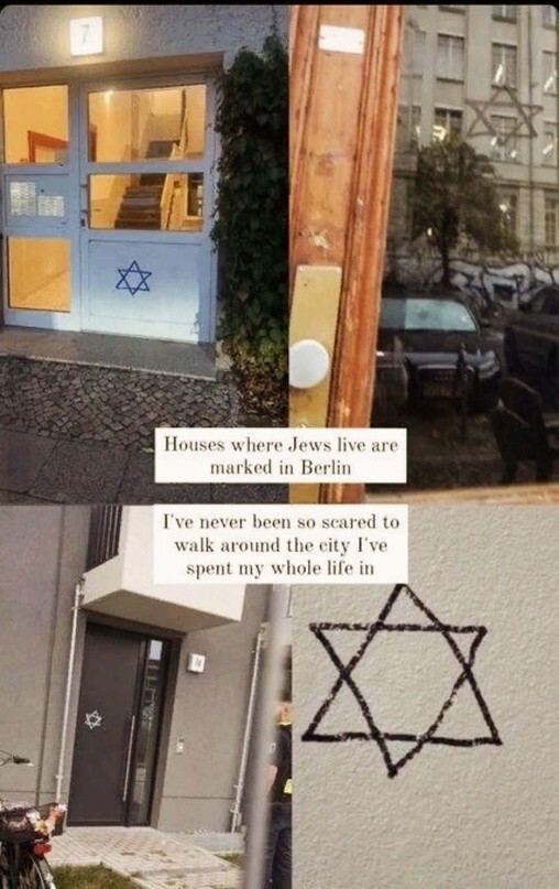 И здесь началось? В Германии на домах, где живут евреи, стали появляться звезды Давида