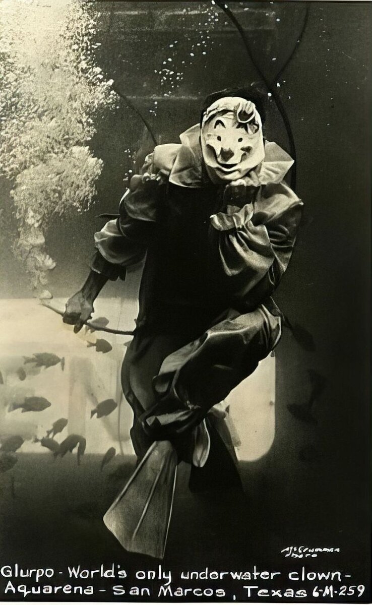 Глурпо — единственный в мире подводный клоун