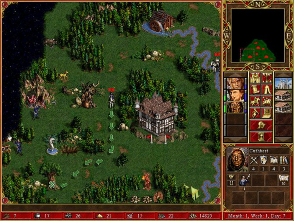 Heroes of Might and Magic I (1995), II (1996) и III (1999)