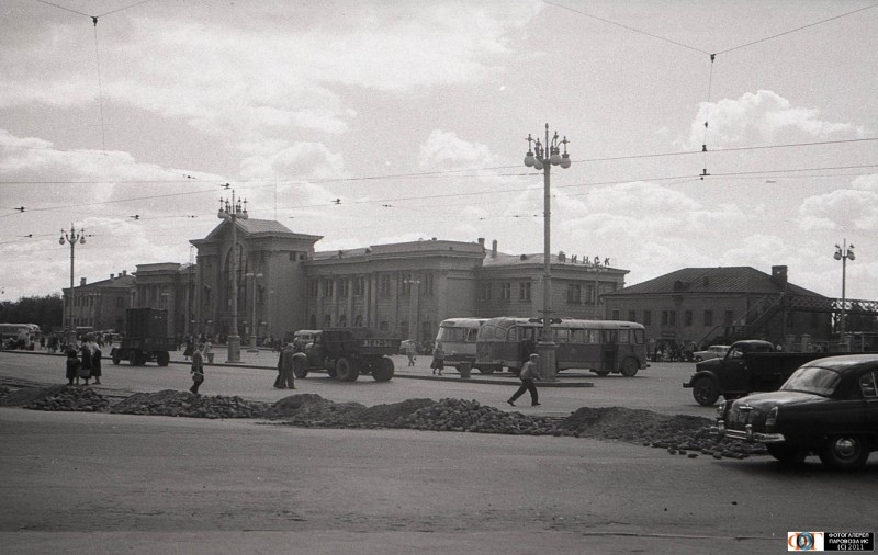 Минск, БССР, железнодорожный вокзал, 1960-е годы.