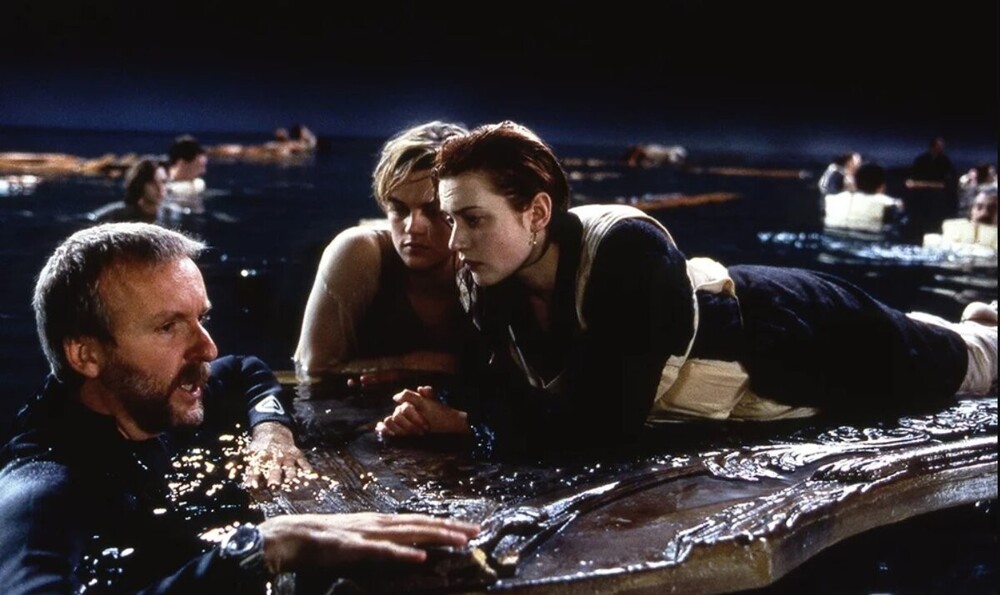 26. Джеймс Кэмерон на съёмках "Титаника"