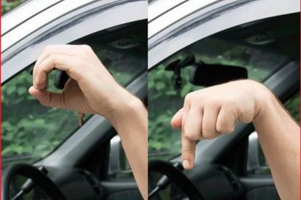 Значение жестов и сигналов автомобилистов