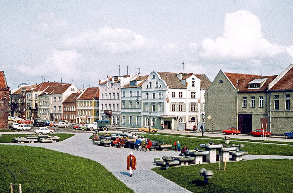 В старой части города Клайпеда, 1984 год. Литовская ССР.