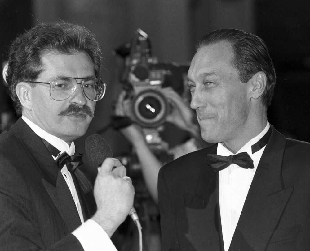 Влад Листьев и Олег Янковский на кинофестивале «Кинотавр», 1992 год