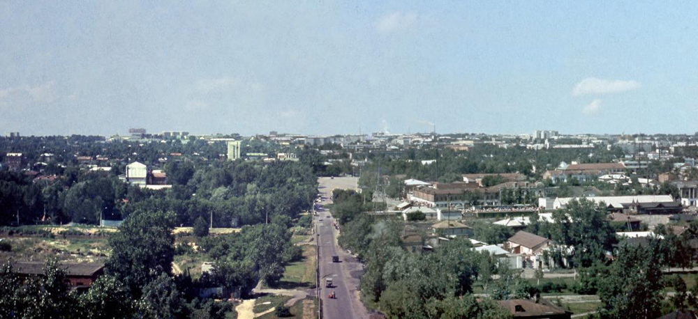 Барнаул, вид на город, 1980-е годы.