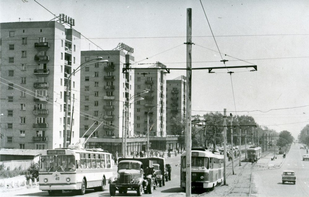 Барнаул, проспект Ленина у нового рынка, 1980-е годы.