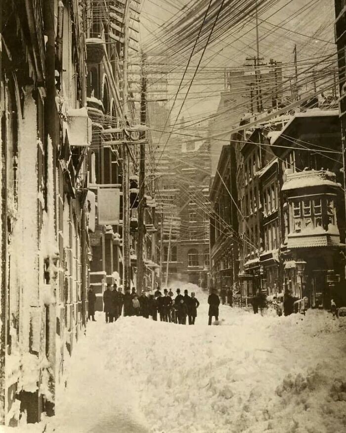 35. Нью-Йорк после снежной бури в 1888 году