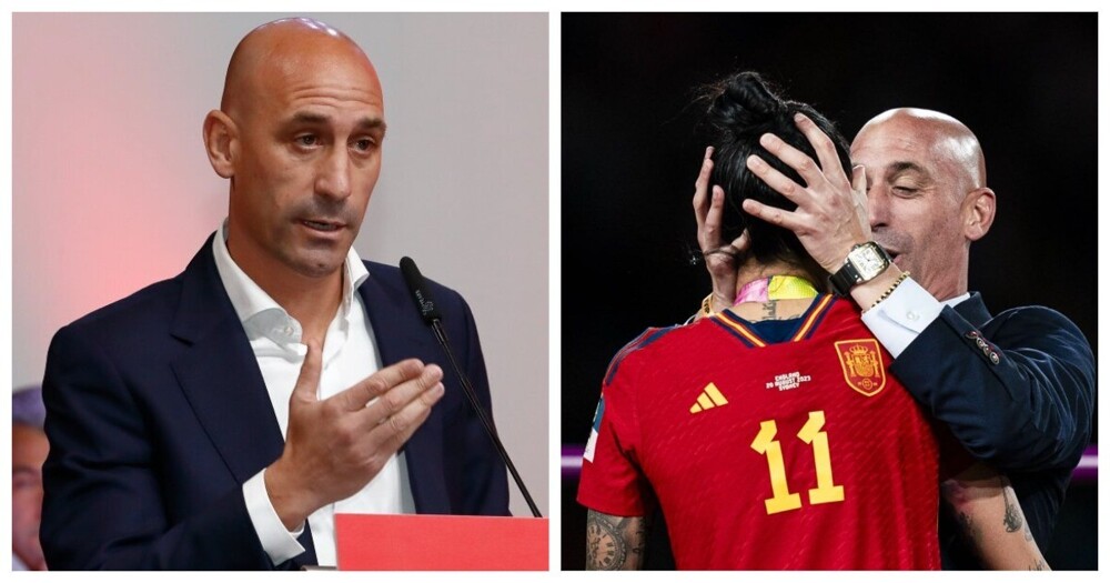 ФИФА отстранила главу испанской футбольной федерации за то, что он поцеловал спортсменку