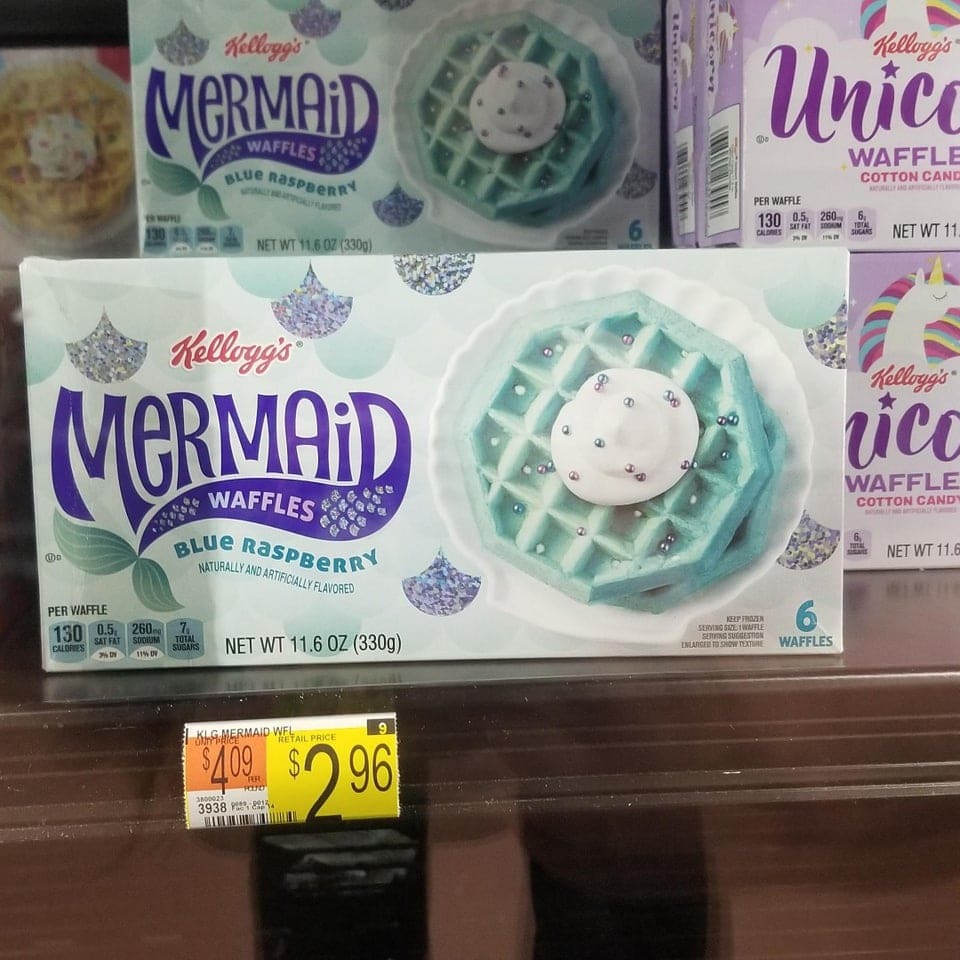 «Я нашла эти голубые русалочьи вафли в Walmart»