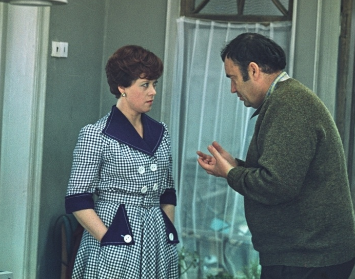 Эльдар Рязанов и Алиса Фрейндлих на съемках фильма «Служебный роман», 1977 год