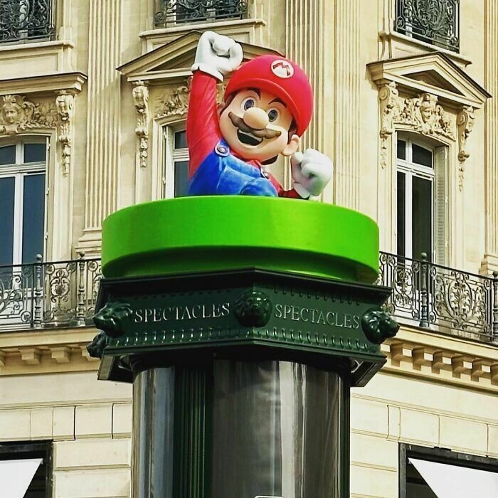 20. Реклама фильма «Братья Супер Марио в кино» в Париже