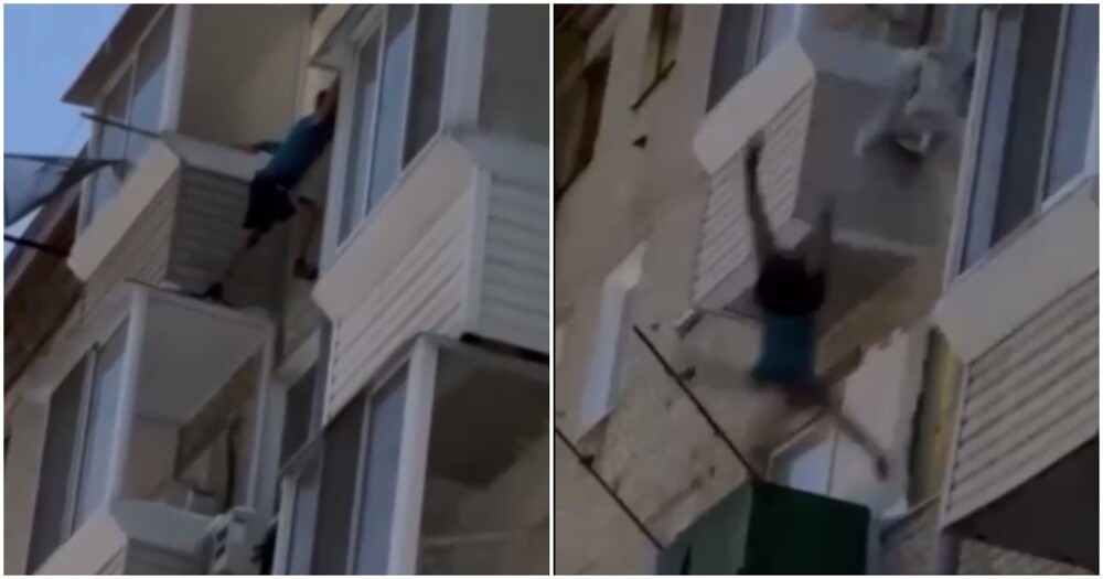 В Хабаровске пьяный мужчина упал с пятого этажа и выжил