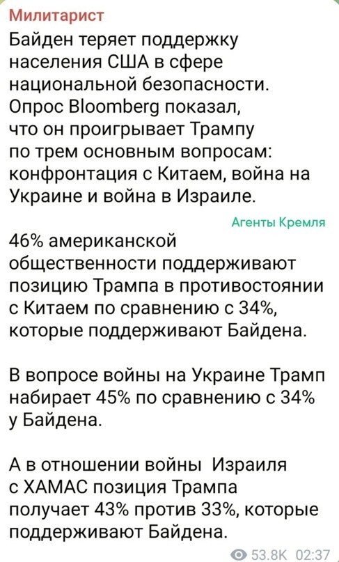 США при Байдене теряет влияние в Мире, сам же Байден теряет влияние в США. Круг замкнулся