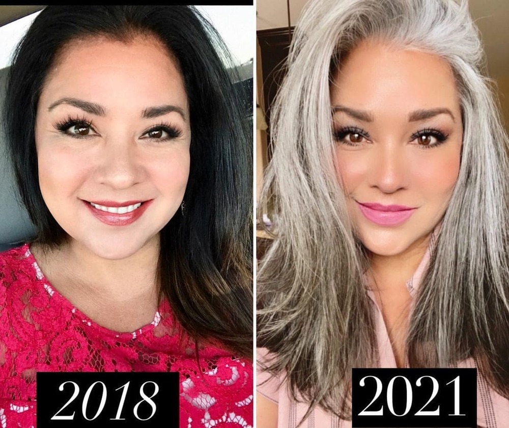 Она 30 лет красила волосы, но, наконец, поверила в себя