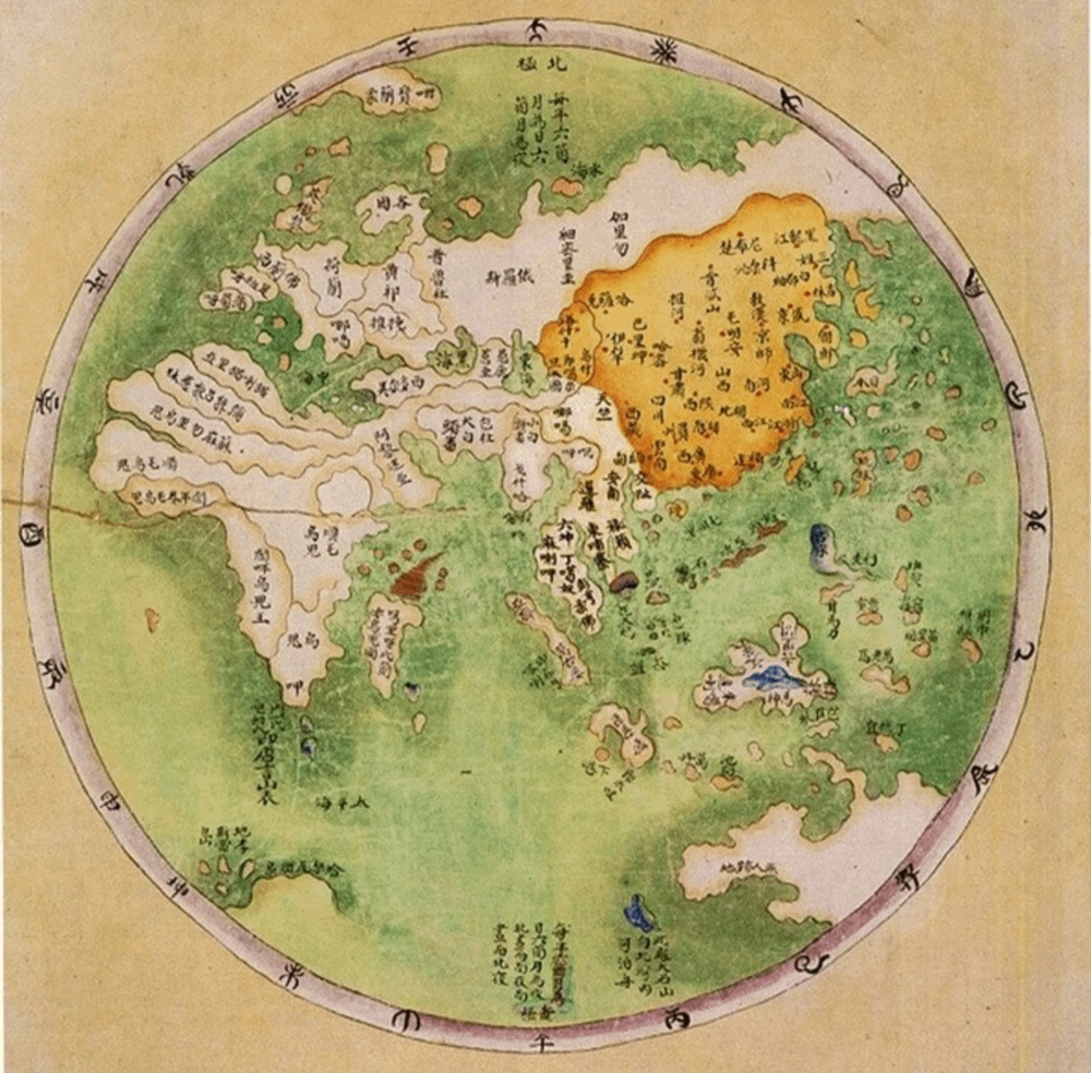 9. Китайская карта, приблизительно 1799 год