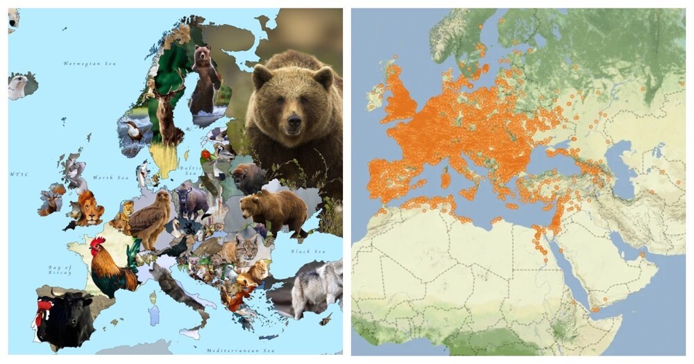 30+ интересных карт, которые расширят ваши представления о мире