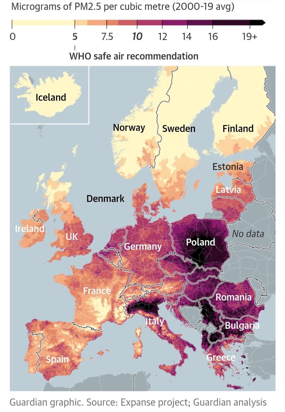 23. Загрязнение воздуха в Европе