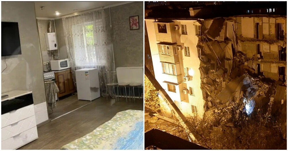 В сети нашли ту самую квартиру, из-за которой в Астрахани частично рухнула пятиэтажка