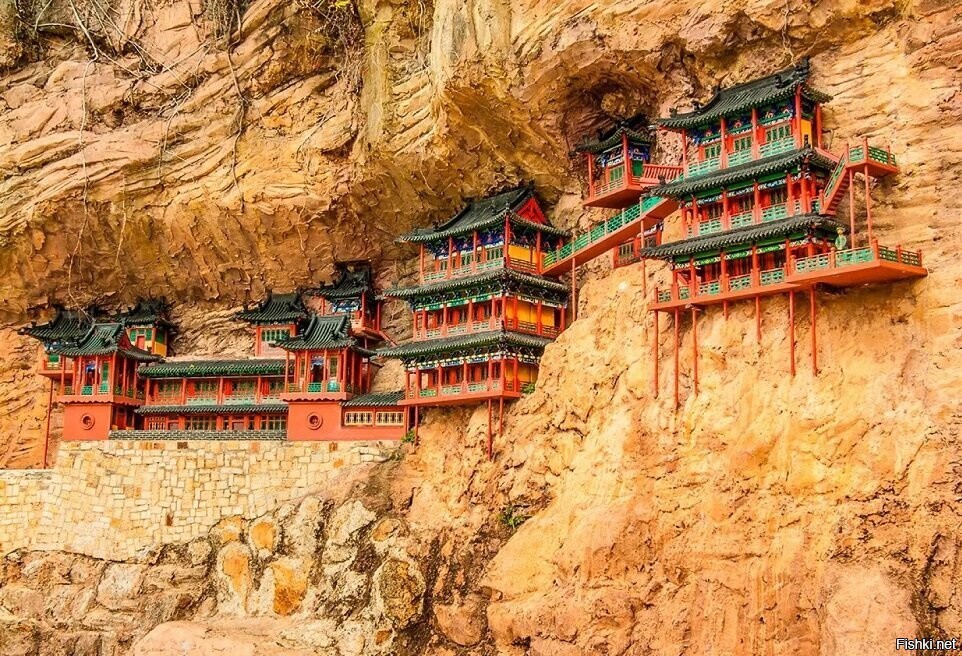 Висячий монастырь, Китай