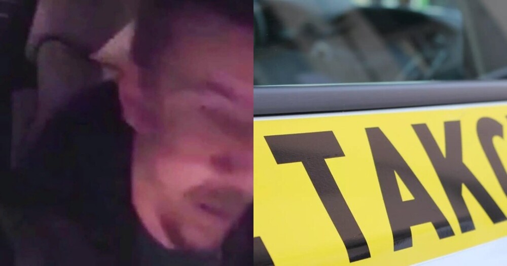 "Да ему кайфово!": в Курске неадекват запрыгнул в движущееся такси, выбив головой стекло