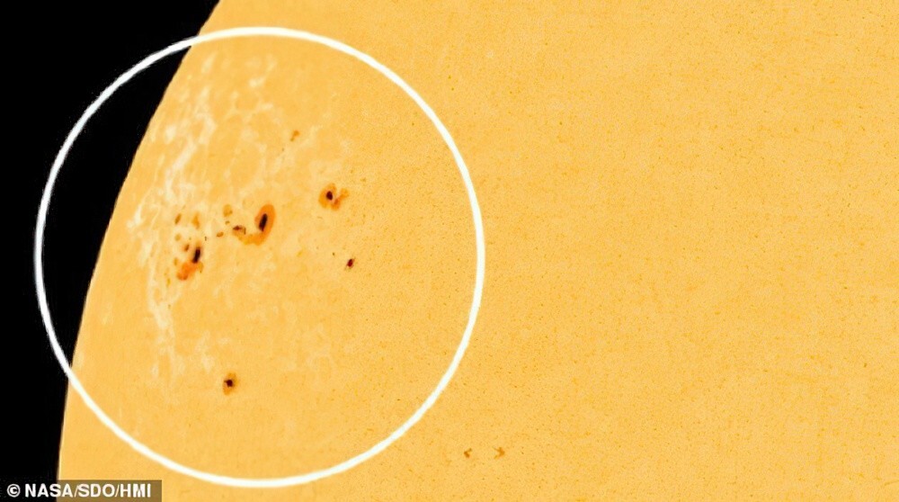 На Солнце обнаружен огромный «архипелаг» солнечных пятен в 15 раз шире Земли