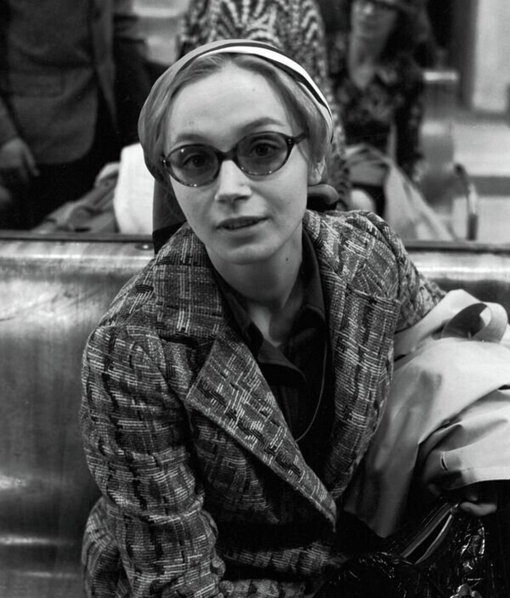 Ирина Купченко во время съемок фильма «Странная женщина», 1977 год