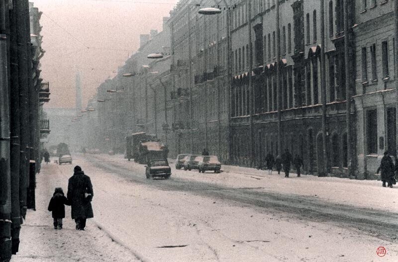 Зима на Гончарной улице.