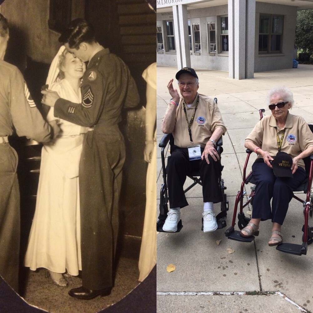 9. Эта пара познакомилась во время Второй мировой войны и поженилась в Германии
