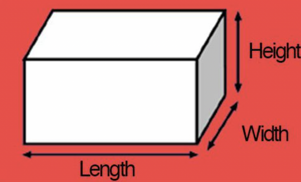 Длина ширина и высота как обозначается на чертеже