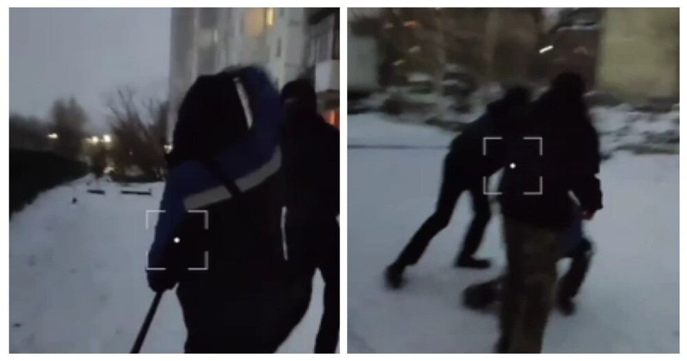 В Новосибирске трое гопников «для прикола» избили дворника и засняли это на видео