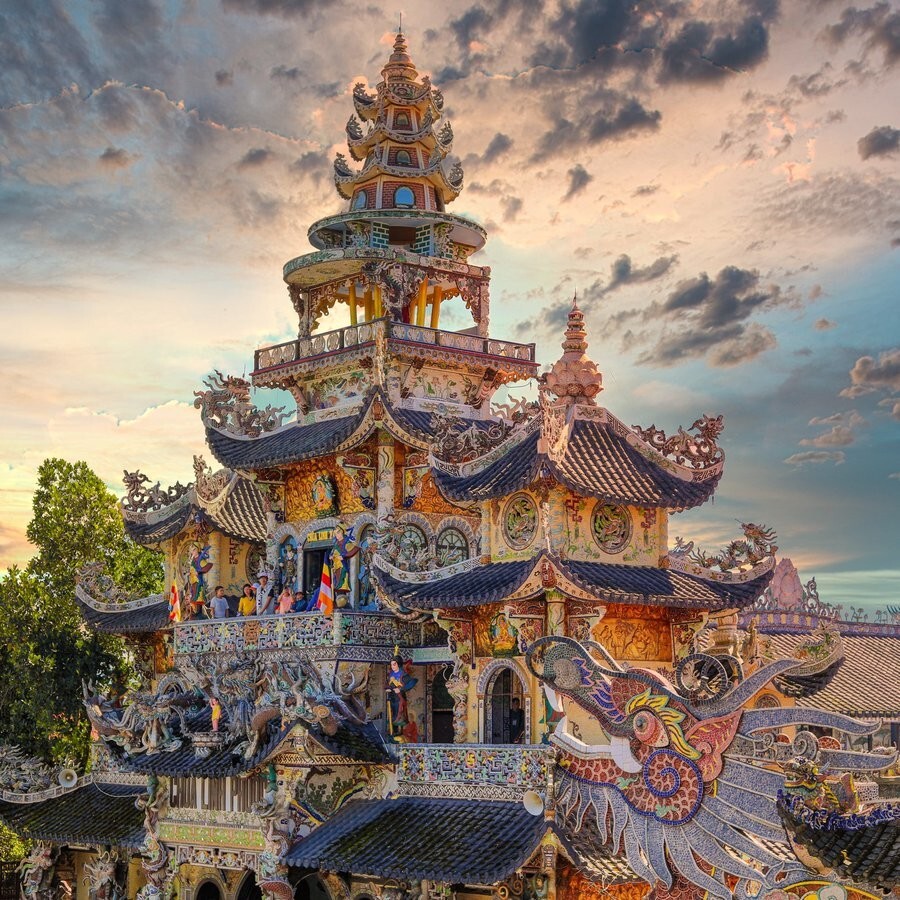 17.  Пагода Линь Фуок, Далат, Вьетнам