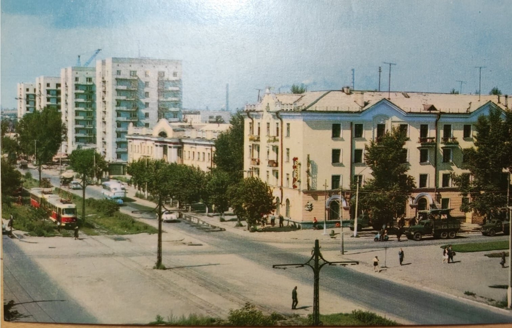 Барнаул, первые девятиэтажные дома в городе, около 1971 года.