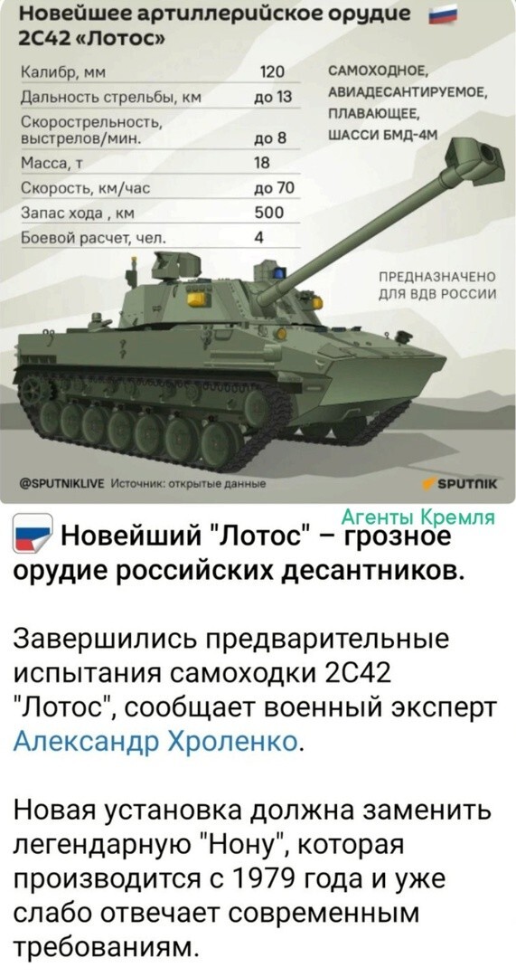 Пополнение в российских радах самоходных артиллерийских установок