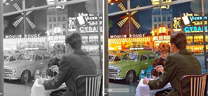 17. В баре напротив Мулен Руж, Париж, 1960 год