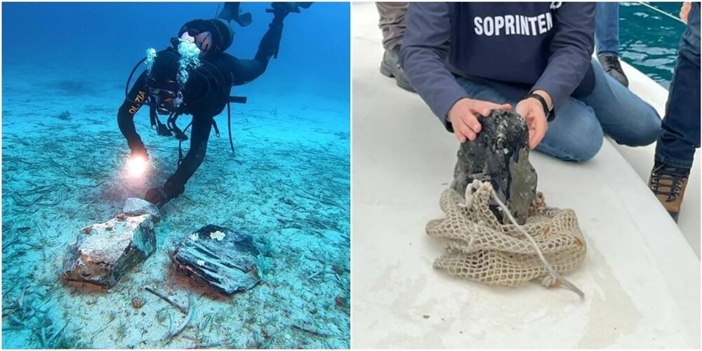 У берегов Италии нашли груз затонувшего корабля