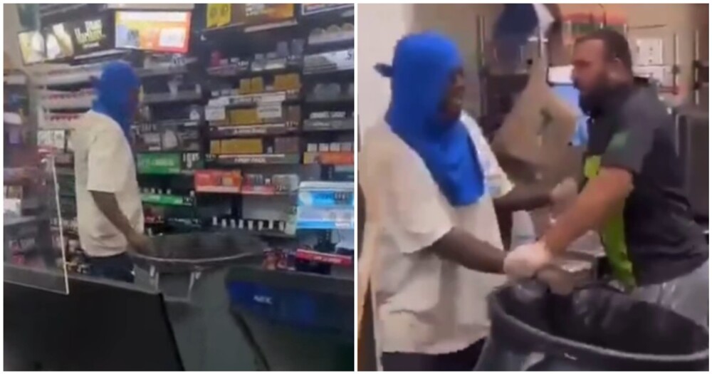 Мужчина хотел ограбить магазин, но получил отпор 