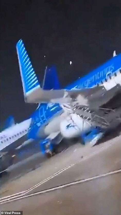 В Аргентине ветер сдвинул Boeing
