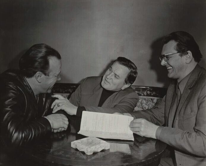 Михаил Ульянов, Николай Гриценко и Юрий Яковлев, 1960-е годы.