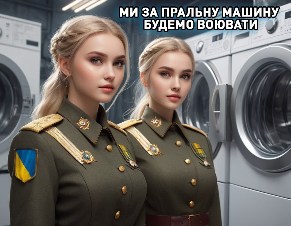Новый слоган украинской армии после начала мобилизации женщин! 