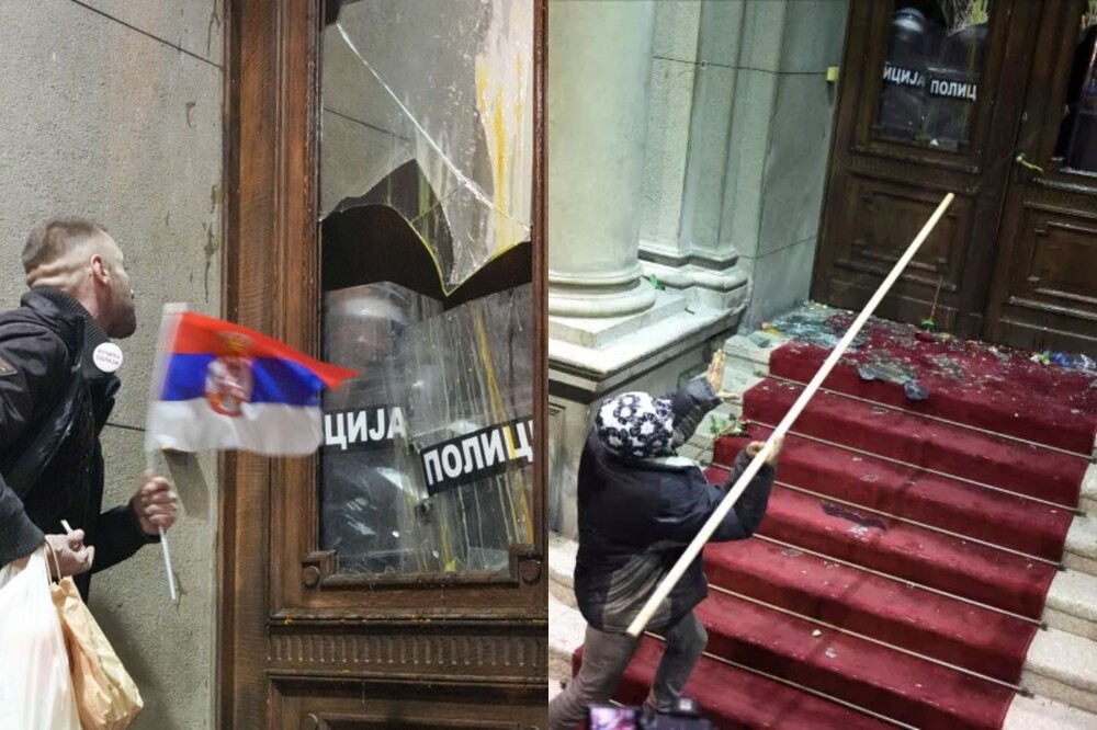 "Это им с рук не сойдет": недовольные выборами в Белграде попытались ворваться в городскую администрацию