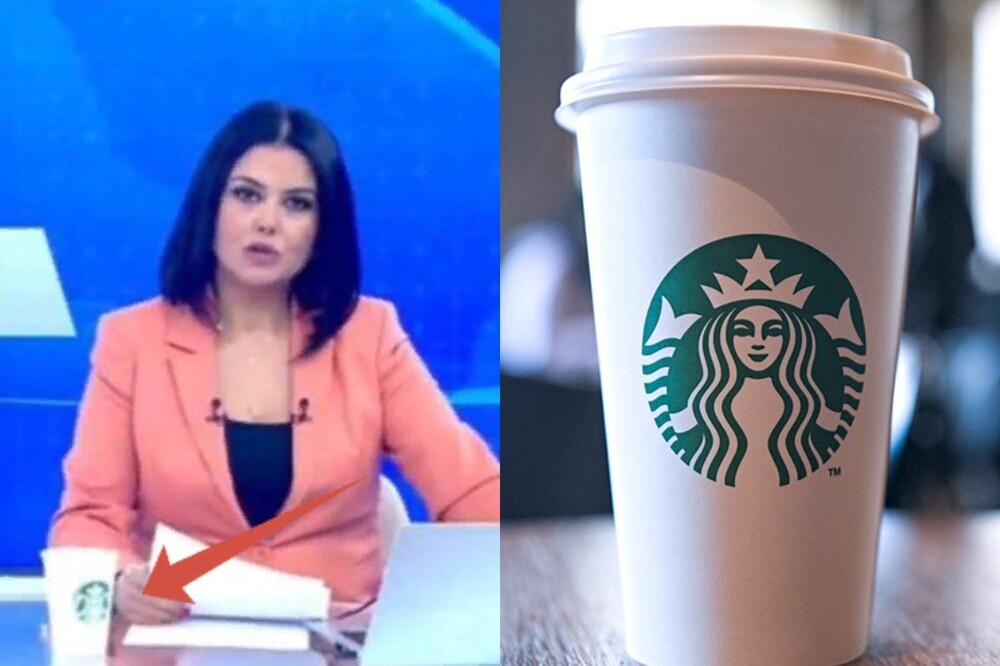 Ведущая новостей в Турции вышла в прямой эфир с кофе из Starbucks - и тут же лишилась работы