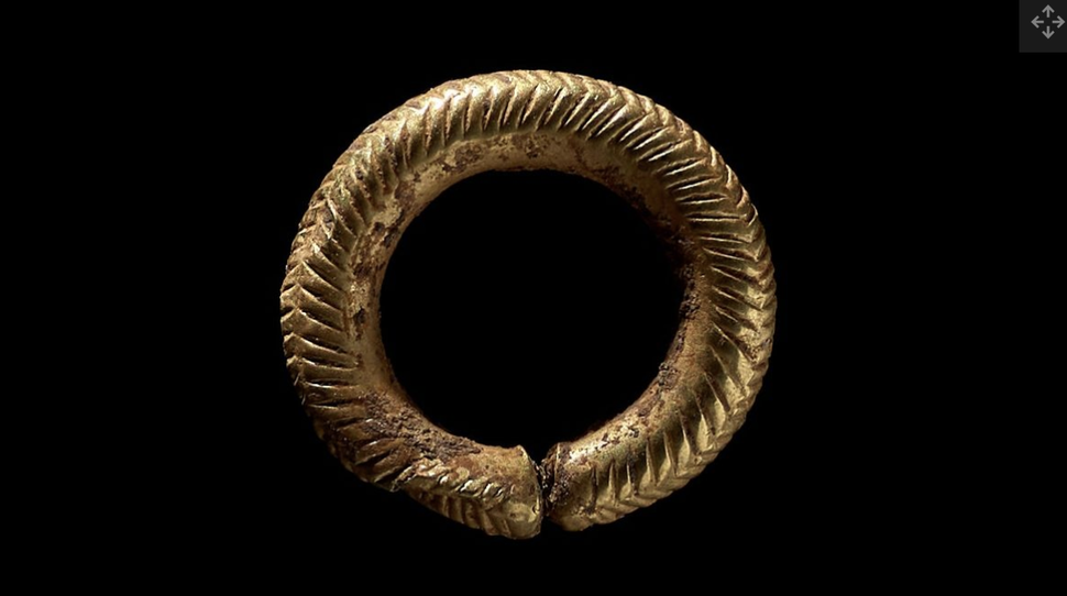 5. «Притягивающее взор» золотое кольцо для волос в погребении бронзового века в Уэльсе