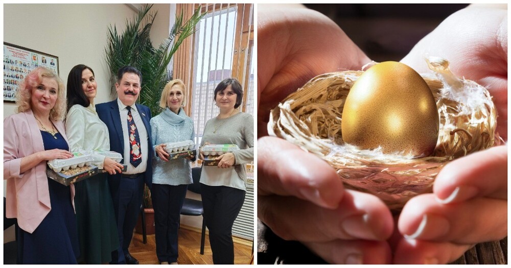 В Вологде депутат подарил своим коллегам по упаковке яиц