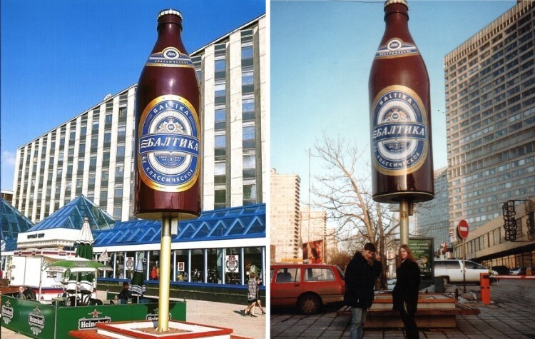 Реклама пива "Балтика", Москва, 1997-98