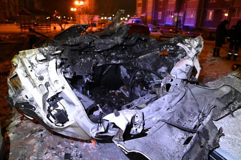 Ночной прилёт по Белгороду: пострадали два человека и много машин