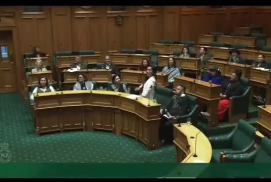 Выступление депутата парламента Новой Зеландии из числа аборигенов 