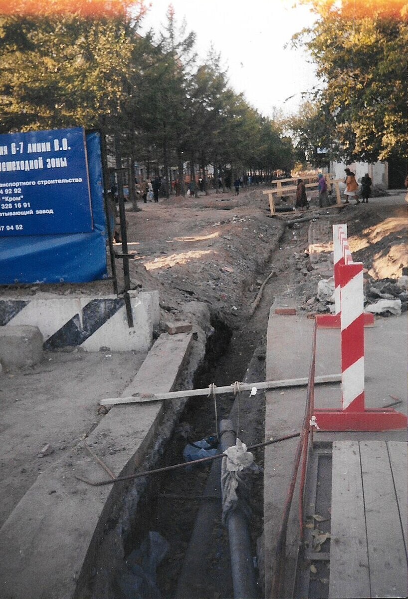 Перекопанные 6-7 линии Васильевского острова готовятся стать полностью пешеходными.