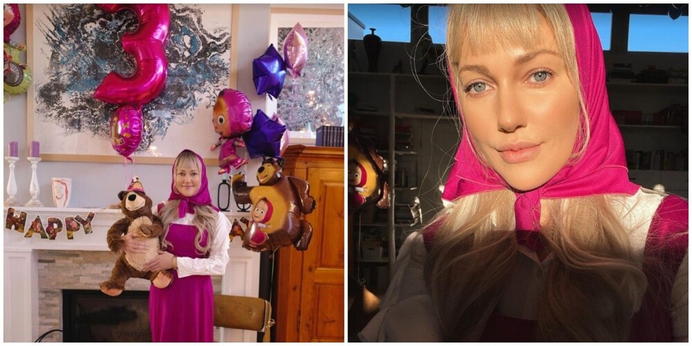 Звезда "Великолепного века" устроила своей дочке день рождения в стиле мультика "Маша и Медведь"